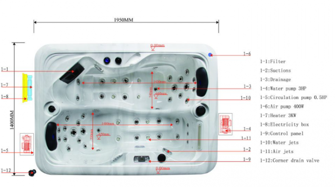 Jaquar Nuovo Hot Tub Spa 2 Seater
