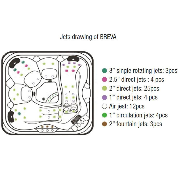 Jaquar Breva Spa Hot Tub Spa 5 Seater