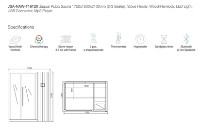 Jaquar Kubix Sauna (3-4 Seater)